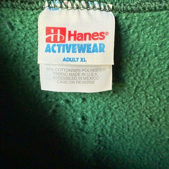 VTG Crewneck Green Lebanon Illinois Men's Sweater - Picture 2 of 2